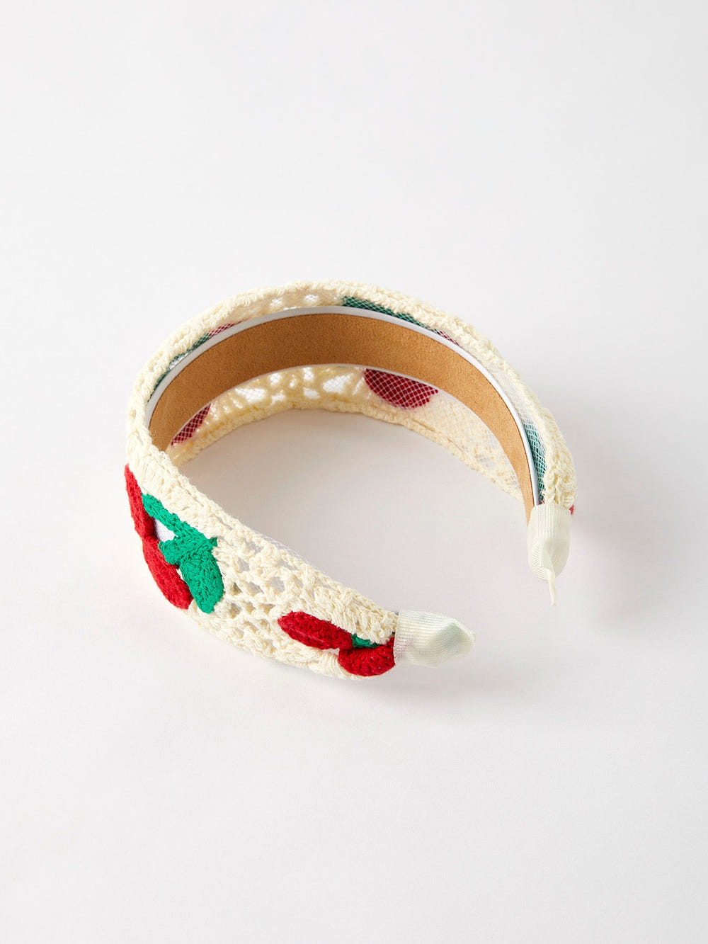Sweet Cherry Crochet Headband for babies, stylish and comfortable accessory for little ones.