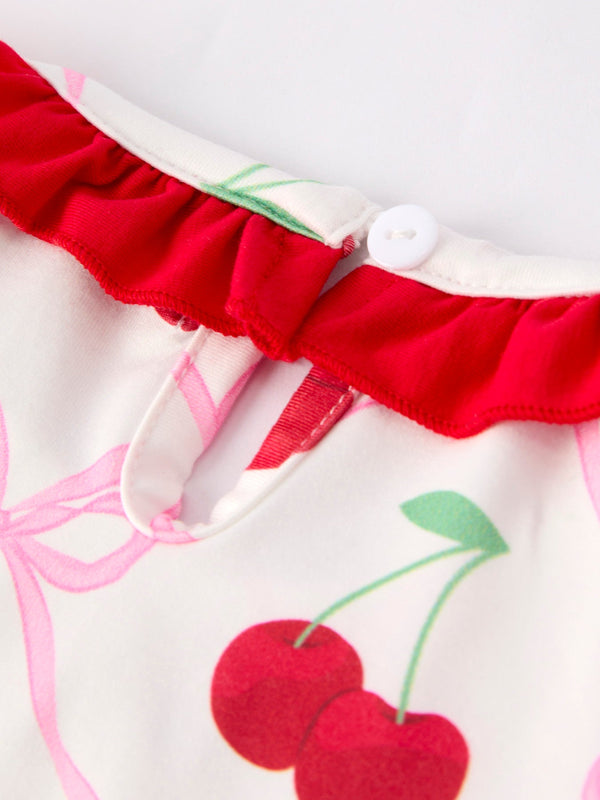 Cherry Bow Girls' Dress