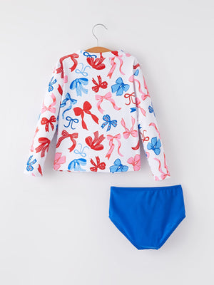 4th of july “Bow”  Boutique Swimsuit