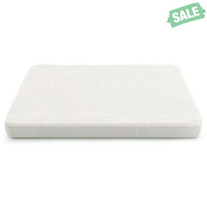 38 x 26 Inch Dual Sided Pack and Play Baby Mattress Pad with Removable Washable Cover-White Toddler Beds