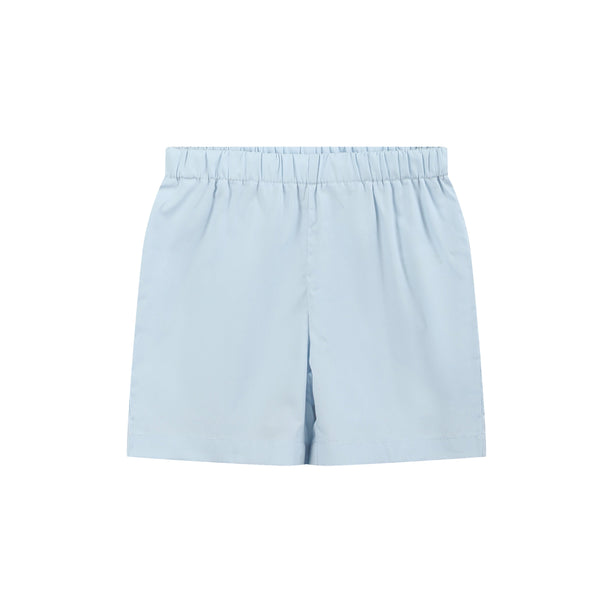 Light Blue USA Flag Smocked T-Shirt and Shorts Set