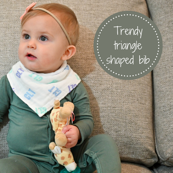 CLT  - Charlotte, NC Muslin Cotton Bib - MOOGCO Baby
