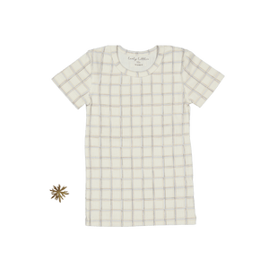 The Printed Short Sleeve Tee - Sketch Grid