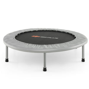 38 Inch Mini Folding Trampoline Portable Leisure Fitness Backboard