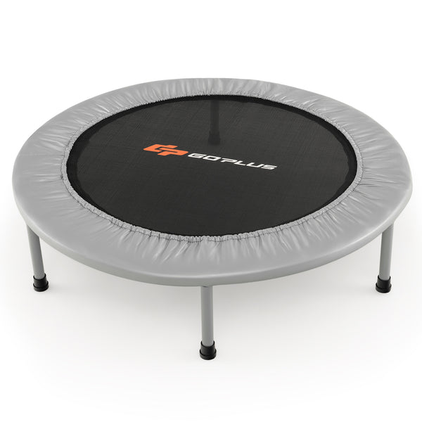 38 Inch Mini Folding Trampoline Portable Leisure Fitness Backboard