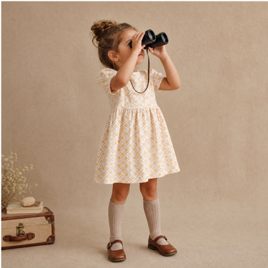 Organic Dolman Sleeve Dress - Pop Floral
