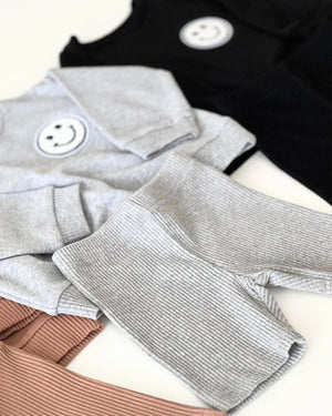 Biker Shorts Set | Gray - MOOGCO Baby