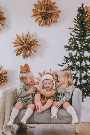 Christmas Crew Sweatshirt Romper