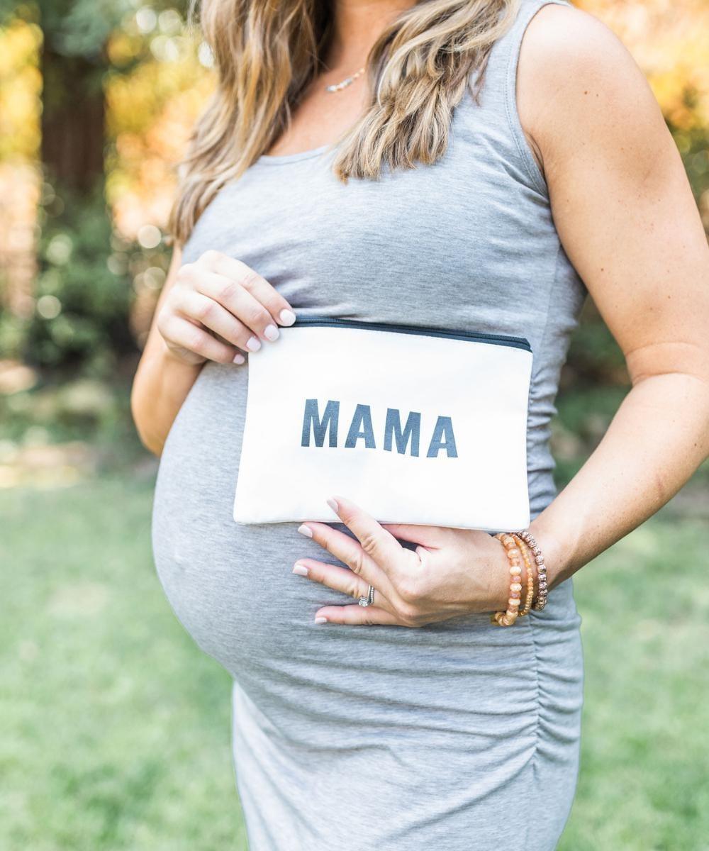 Mama Pouch tote bag for babies, stylish and functional, perfect for parents on the go.