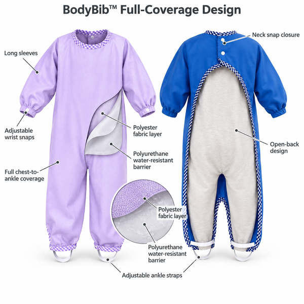 BodyBibShop BodyBib Long Sleeve Full-Coverage Bib Chest-to-Ankle
