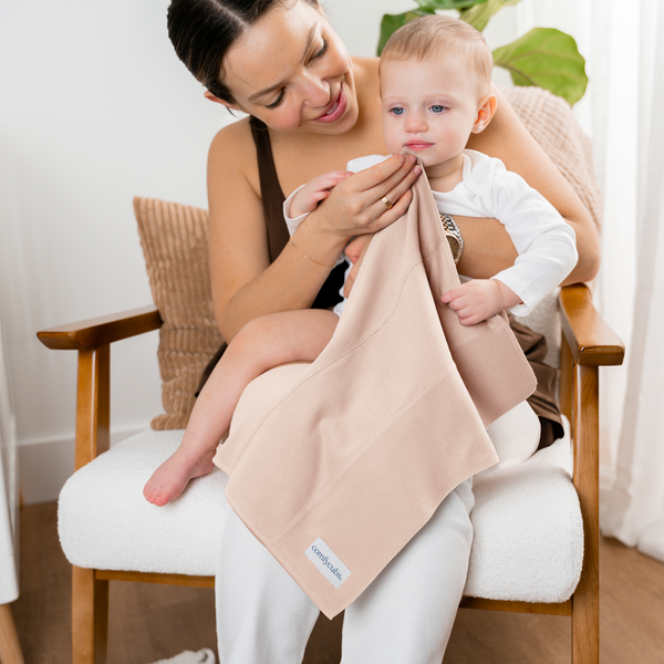 Cotton Burp Cloths  in Blush