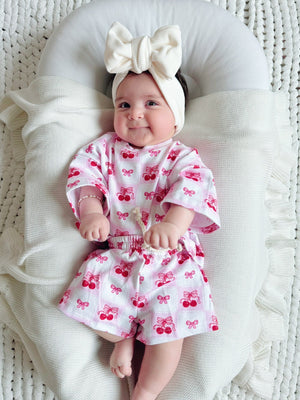 Shorts Set | Checkered Cherry