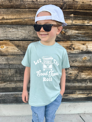 Baby Good Times T-Shirt in playful design, perfect for toddlers, shown from angle 4.