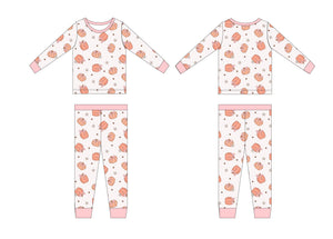 Sweet Dreams Pumpkin Set for babies, cozy bedding for peaceful sleep, displayed from angle 4.