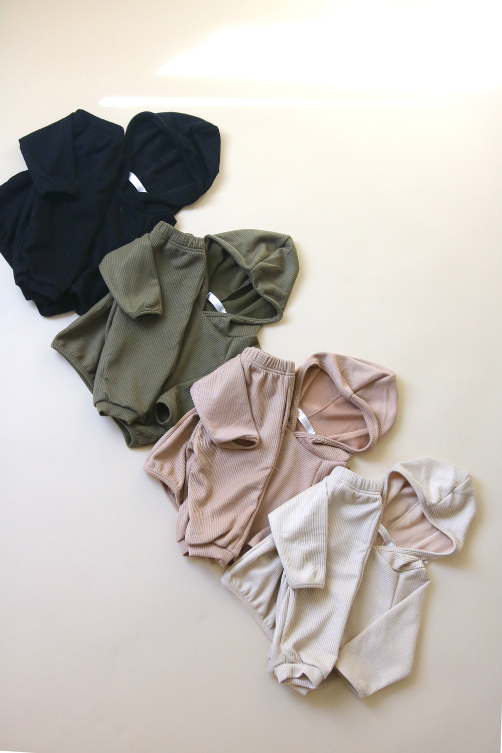 Ribbed Hood Sweat Set - MOOGCO Baby