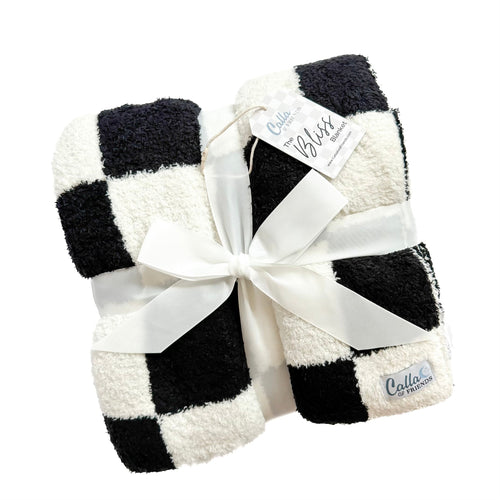 Cozy Bliss Blanket for babies, perfect for sleep and comfort in stylish bedding.