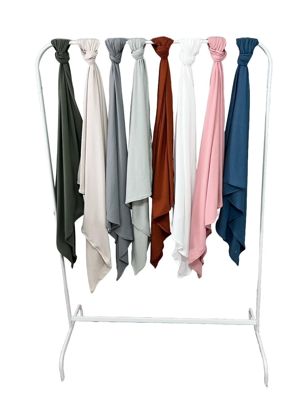 Rust Ribbed Stretch Swaddle