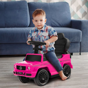 3-In-1 Ride on Push Car Mercedes Benz G350 Stroller Sliding Car with Canopy