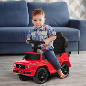 3-In-1 Ride on Push Car Mercedes Benz G350 Stroller Sliding Car with Canopy