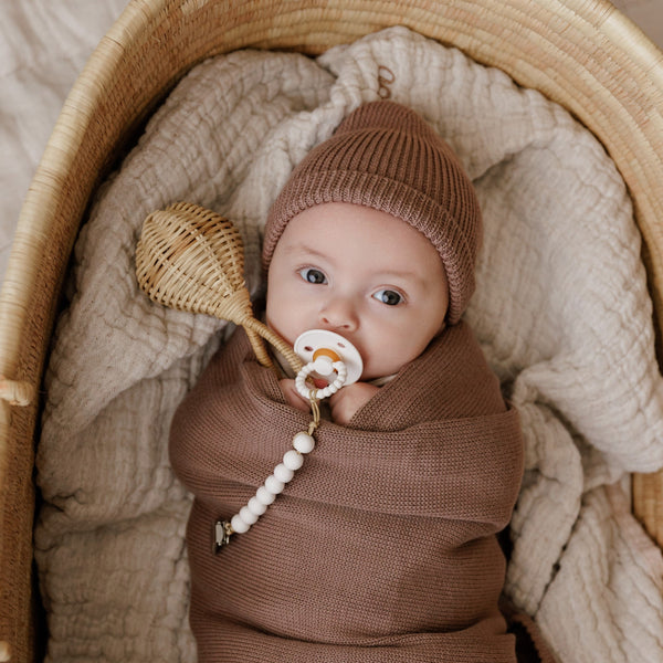 Luladream Pacifier Set in angle 10 view, featuring soft, soothing designs for babies.