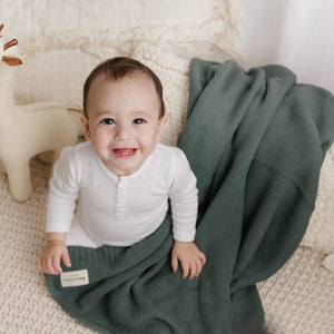 Organic Classic Luxury Knit Baby Swaddle Blanket