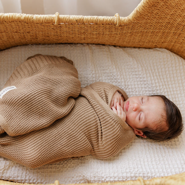 Organic Classic Luxury Knit Baby Swaddle Blanket