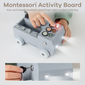 Busy Board Toy Truck Set for 3+ in Pacific Blue