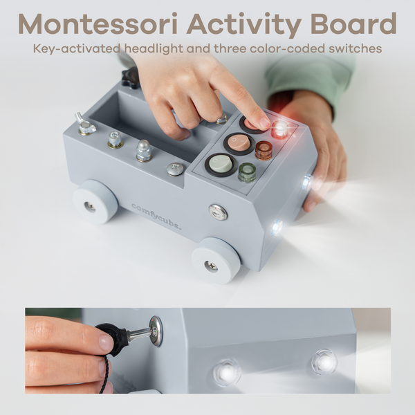 Busy Board Toy Truck Set for 3+ in Pacific Blue