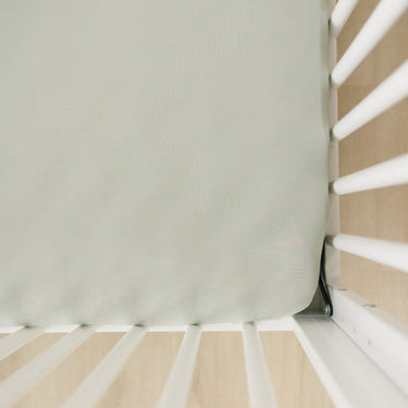 Sage Bamboo Stretch Crib Sheet - MOOGCO Baby