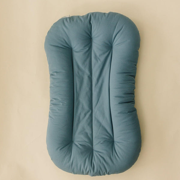 Toddler Lounger Pillow in Bluejay color, perfect for cozy naps and bedtime comfort.
