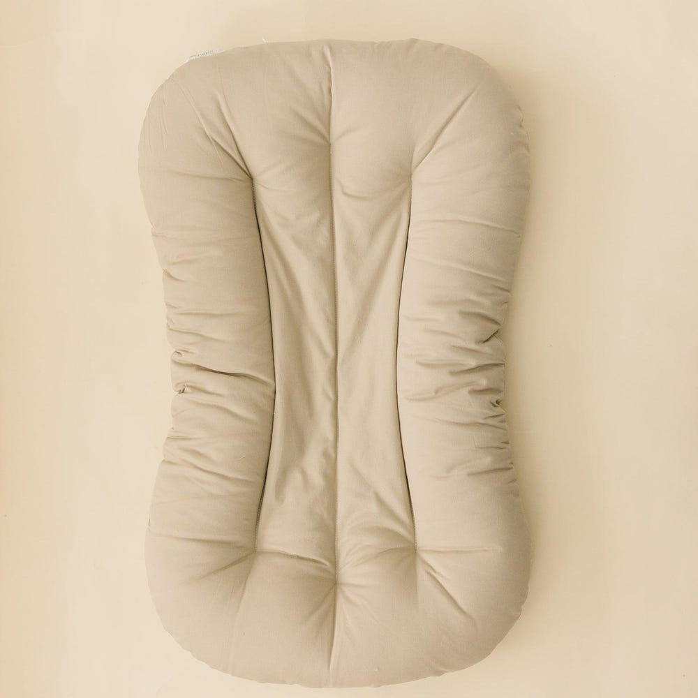 Toddler Lounger Pillow in Fawn color, perfect for cozy bedding and sleep for little ones.