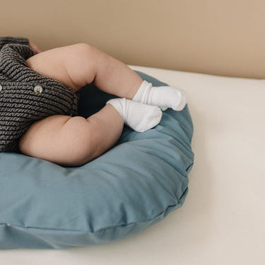 Bluejay toddler lounger cover for nursery decor, featuring a stylish and cozy design for little ones.