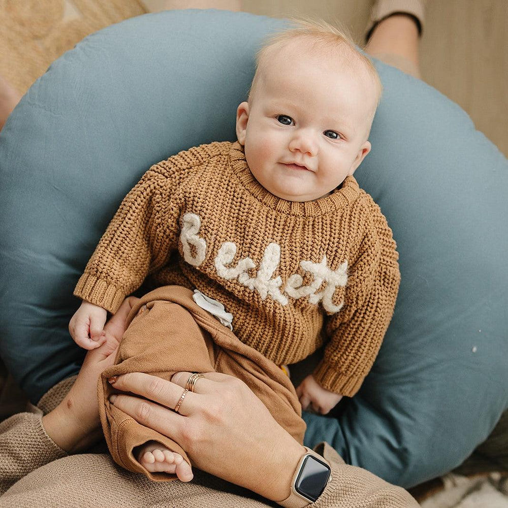 Bluejay nursing pillow cover for comfortable breastfeeding support, featuring a stylish design and soft fabric.