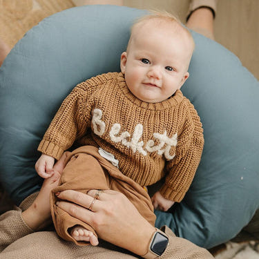 Bluejay Nursing Pillow for comfortable breastfeeding support, featuring a soft, ergonomic design in a soothing blue color.