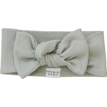Sage Organic Cotton Ribbed Head Wrap - MOOGCO Baby