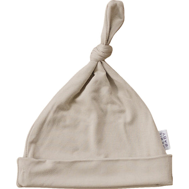 Oatmeal Bamboo Newborn Knot Hat - MOOGCO Baby