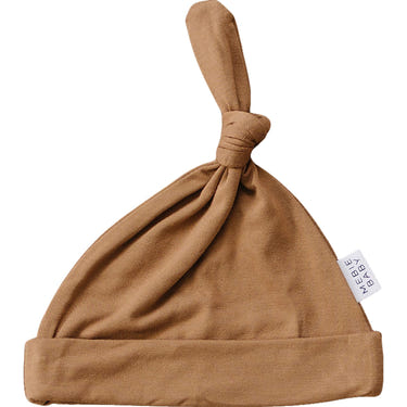 Mustard Bamboo Newborn Knot Hat - MOOGCO Baby