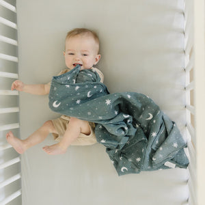 Oatmeal Bamboo Stretch Crib Sheet