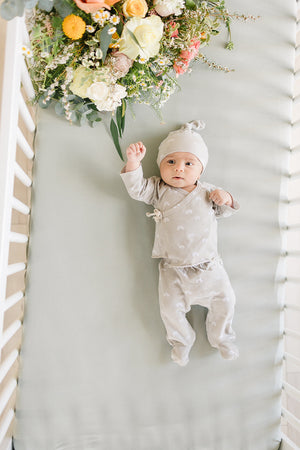 Sage Bamboo Stretch Crib Sheet