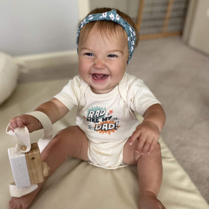 graphic bodysuit | rad like dad explosion