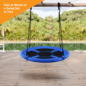 40 Inch Flying Saucer Tree Swing Indoor Outdoor Play Set for Infants
