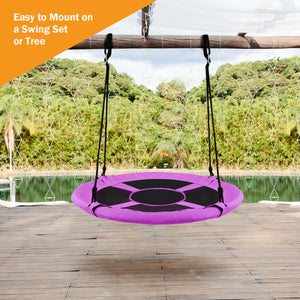 40 Inch Flying Saucer Tree Swing Indoor Outdoor Play Set for Infants