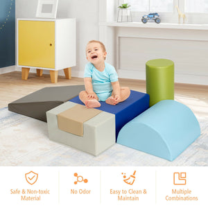 6 Piece Climb Crawl Play Set Indoor Kids Toddler - Indoor & Outdoor