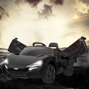 12V 2.4G RC electric vehicle for kids with lights, perfect for outdoor play and fun adventures.