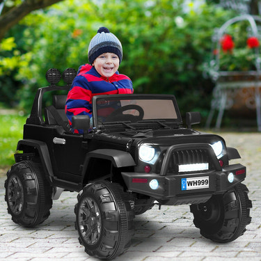12V Kids Ride On Truck with Remote Control and Double Magnetic Door - Fun and safe toy for adventurous little drivers.