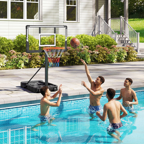 3.3-10 Feet Portable Basketball Hoop Adjustable with Base and Wheels