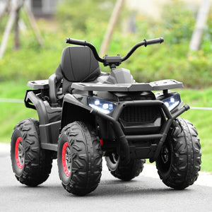 12V kids electric ATV quad with MP3 and LED lights, shown from angle 2, perfect for outdoor fun and adventure.