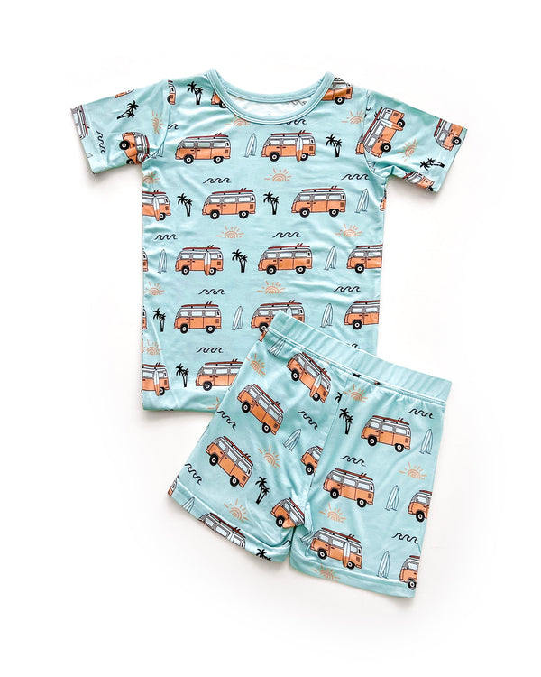 Bamboo Shorts Set | Retro Beach - MOOGCO Baby