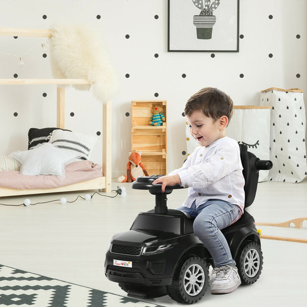 3 in 1 Ride on Push Car Toddler Stroller Sliding Car with Music