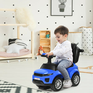 3 in 1 Ride on Push Car Toddler Stroller Sliding Car with Music